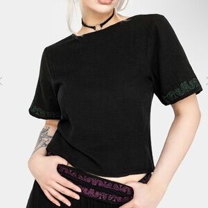 Disturbia Embroidered Cotton Top